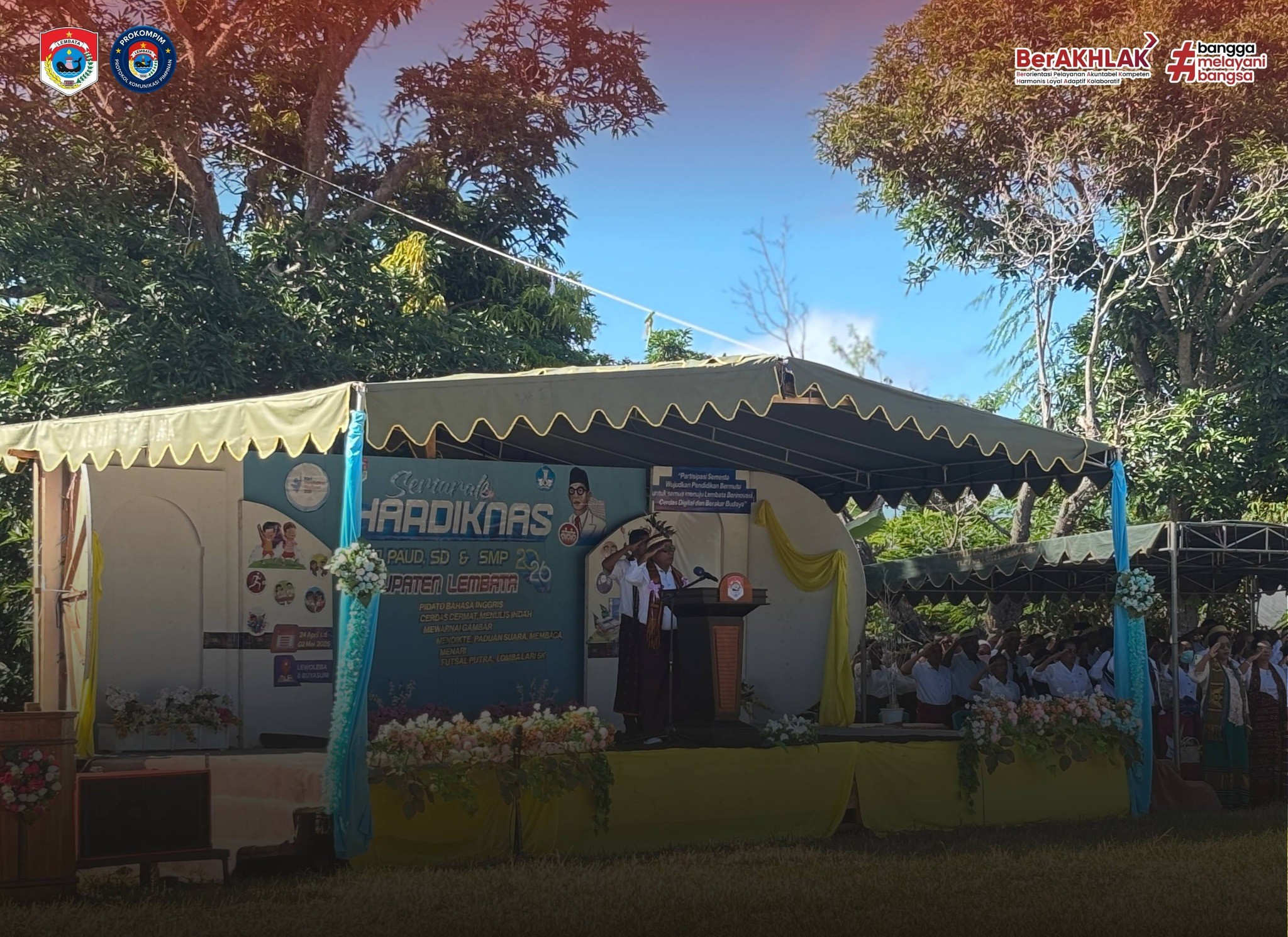 Begini Pesan Bupati Lembata di Hardiknas ke-67 Tingkat Kabupaten